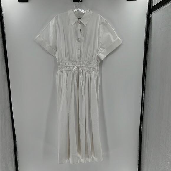 J. Crew Dresses & Skirts - J. Crew White Midi Shirt Dress